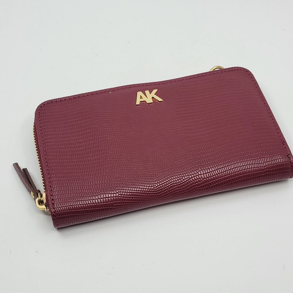 Anne Klein crossbody wallet purse red maroon new no tags